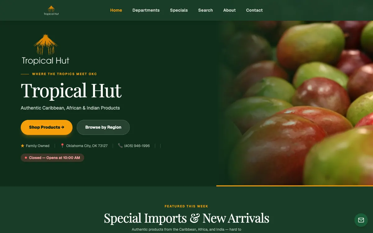 Tropical Hut OKC — home page
